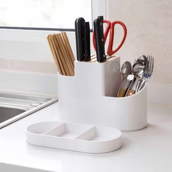 

Log cover chopstick holder knife kitchen chopsticks drain racks spoon storage box tool storage rack