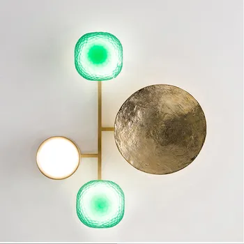 

Nordic Unique Design Living Room Wall Light Creative Art Brass Gallery Bedside Hall Decr Led Light Fixtures Free Shipping