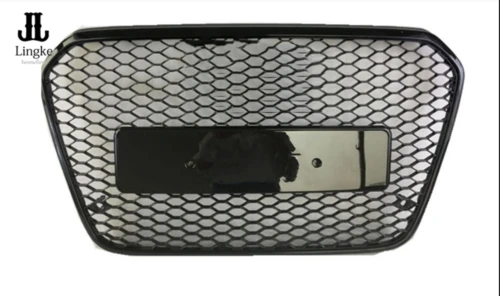 

Front Bumper Radiator Black Grille Ring Grill For AUDI A6 C7 RS6 S6 2013-2015