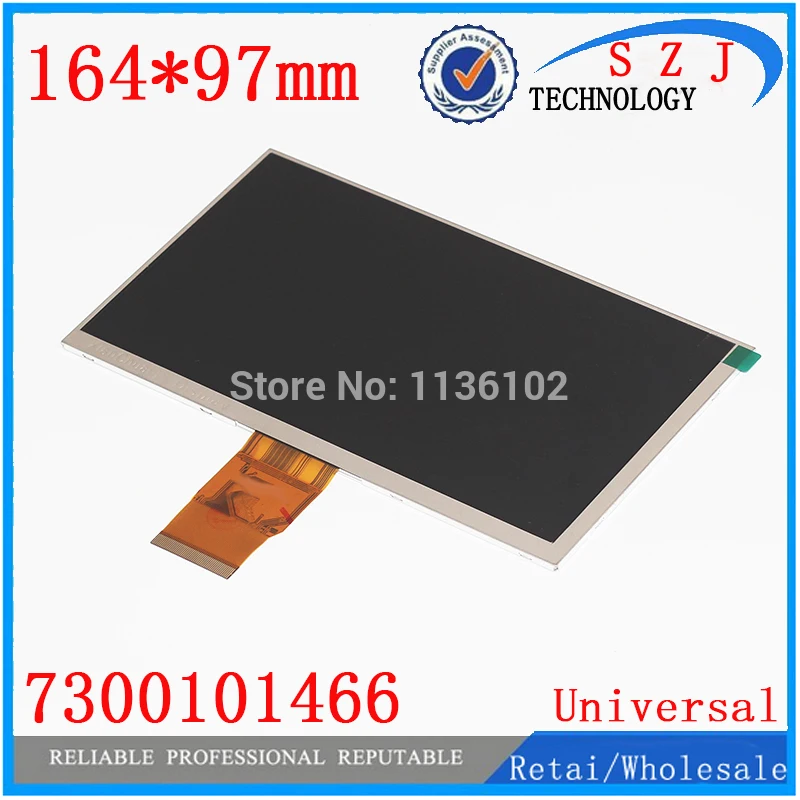 

New 7'' inch LCD Screen Panel for Tablet PC 800*480 LCD Screen 7300101466 LCD Display HDZ070B0EP50 Free shipping 164*97mm