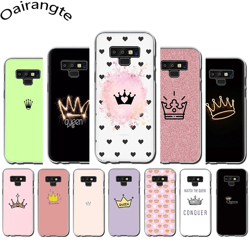 cheap PRINCESS Queen crown king Hard phone case for Samsung Galaxy A3 A5 A6 A8 Plus A7 A9 A10s 20s 30s 40s 50s 70