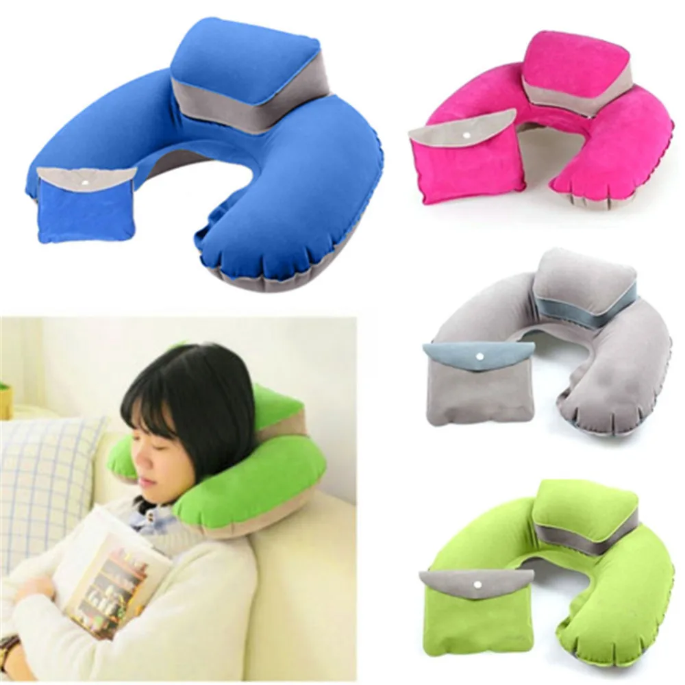 New Arrival Inflatable U shaped Pillow Nap Leisure Travel Essentials