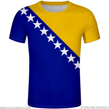 

BOSNIA AND HERZEGOVINA t shirt free custom name number bosnian bih country t-shirt ba flag diy print photo croatian logo clothes