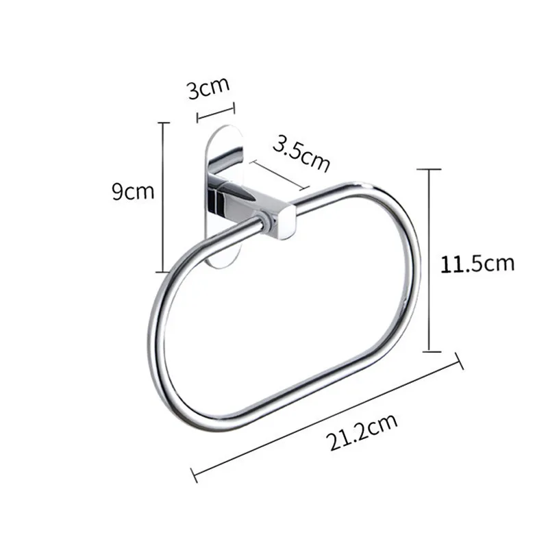 Держатель для полотенец из нержавеющей стали, настенная вешалка для полотенец, аксессуары для ванной комнаты