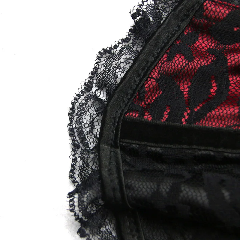 Sisjuly women corset underbust sexy vintage bustiers red lace up lace gothic cincher push retro lingerie ladies corsets bustiers