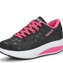 Comemore/Большие размеры 41, 42, весенне-Летняя женская прогулочная обувь на шнуровке, для фитнеса, для похудения, обувь для тренировок, женские кроссовки на танкетке