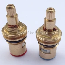 Standard1/2 Замена Латунь горячей и холодной Поворотная кран клапана Керамика диск картридж 20 Зубы к смесителю tba501