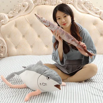 

80cm New Design salted fish pillow doll plush toy doll soft cartoon game peripherals For kids Children Peluche