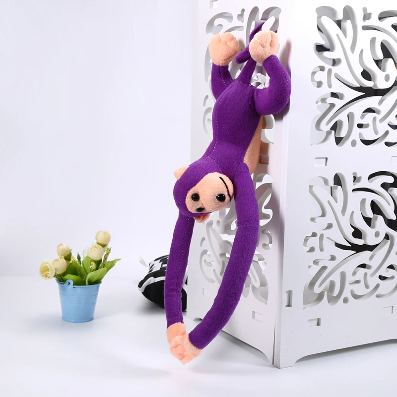 60 см Висячие длинные руки обезьяна от руки до хвоста плюшевые детские игрушки милые красочные куклы подарок для детей