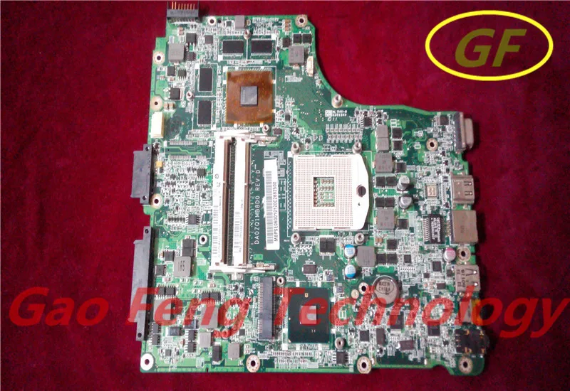

Laptop Motherboard For Acer For Aspire 4820 4820T MBPSE06001 DA0ZQ1MB8D0 HM55 DDR3 Non-integrated 100% Fully Tested