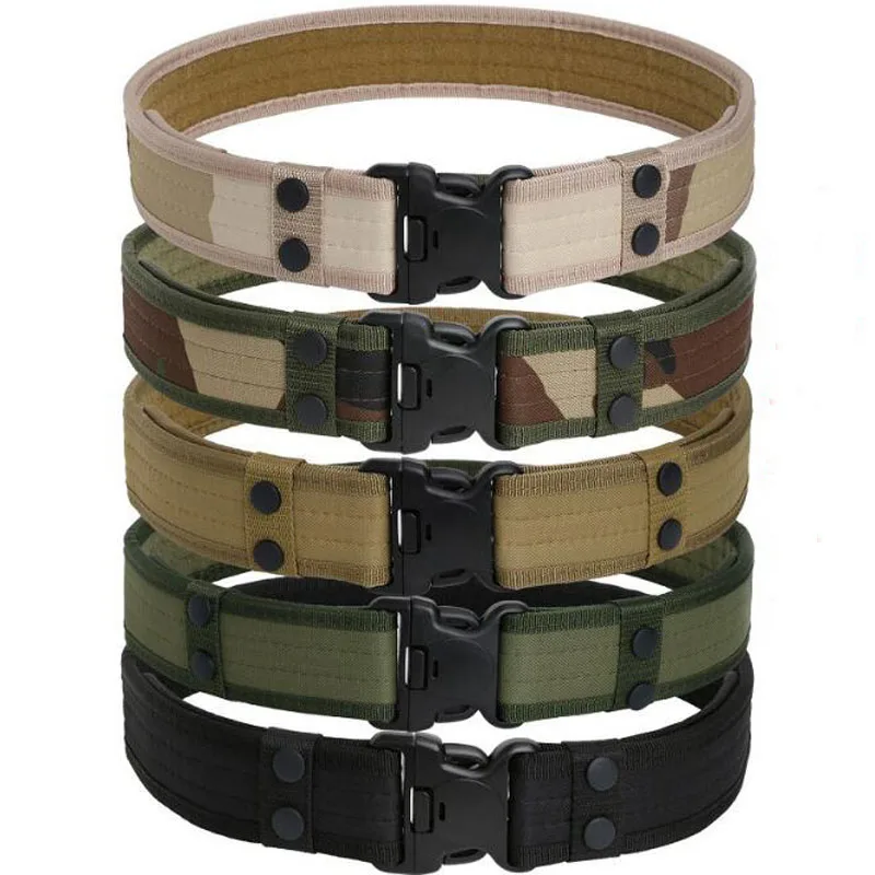 Oxford Men's Canvas Belt Army Tactical Outdoor Belt Waistband for