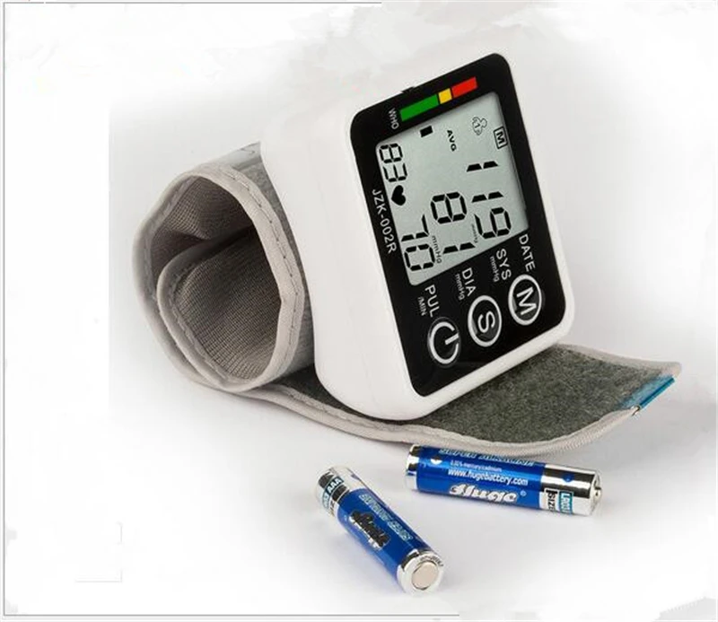 

Automatic Digital LCD Display Wrist Blood Pressure Monitor Heart Beat Rate Pulse Meter Sphygmomanometers pulsometer
