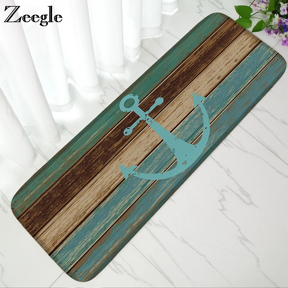 Zeegle Anchor Printed Area Rug For Living Room Anti-slip Coffee Table Floor Mats Kids Bedroom Carpets Bedside Rug Kitchen Mats Zeegle Anchor Printed Area Rug For Living Room Anti-slip Coffee Table Floor Mats Kids Bedroom Carpets Bedside Rug Kitchen Mats