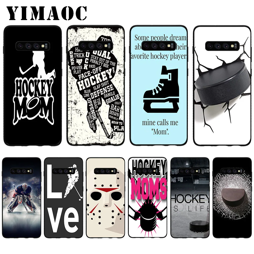 YIMAOC Hockey Mom Soft Case for Samsung Galaxy S10 Plus S10e S6 S7 Edge S8 S9 J6 M10 M20 M30 |