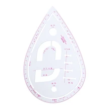 1pc curva de plástico métrica costura régua medida para costura costura alfaiate grading curva régua padrão design vestido fazendo ferramentas