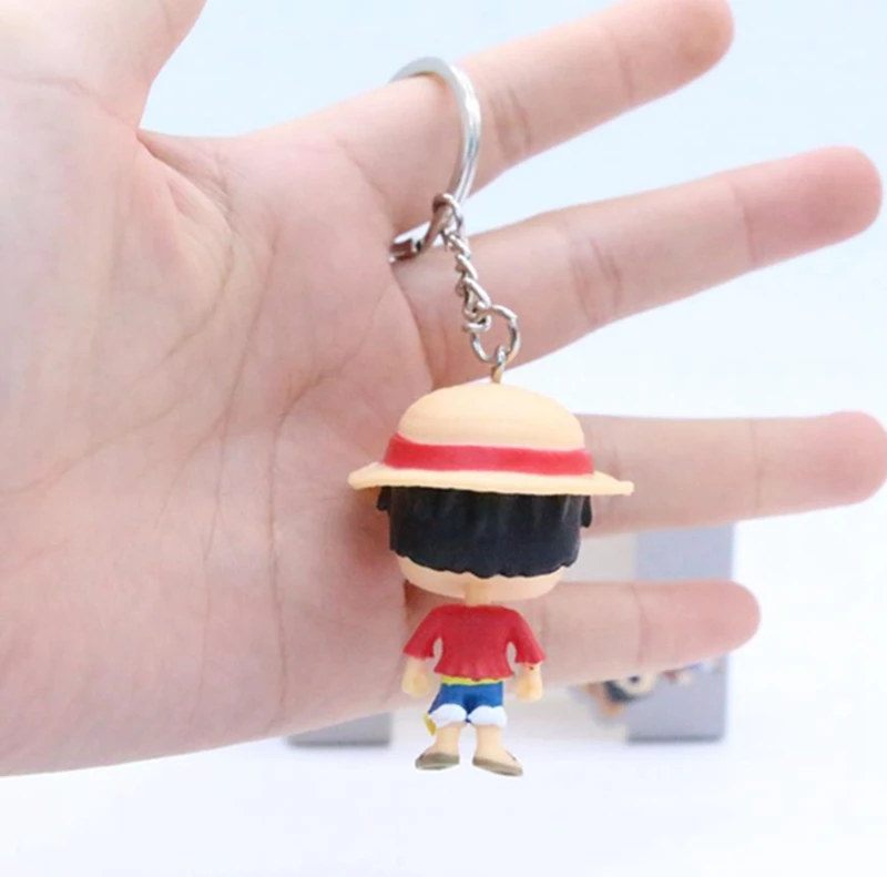 Аниме one piece Trafalgar Law Monkey D Luffy милый брелок для ключей Kwaii виниловые фигурки Коллекция Модель игрушки