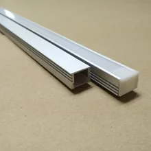 Экспресс стоимость алюминиевый светодиодный профиль полка для светодиодных полос прозрачный и матовый молочно-белый ПК крышка