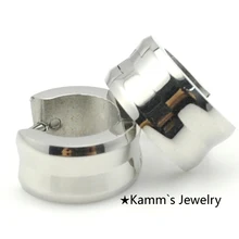 Мужские Байкер Панк подарки партия Pendientes Brincos Хооп Серьги посеребренные 316L Нержавеющая сталь Ювелирные ke372