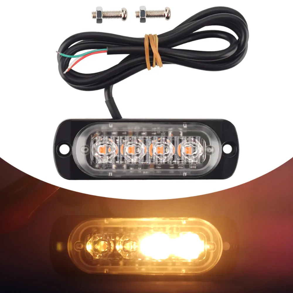 Buy 4LED/6LED Car Truck Front Grille LED Strobe Flash