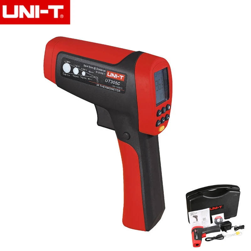 

UNI-T UT305C 50:1(D:S) Non Contact Infrared IR Thermometer Laser Temperature Gun Meter Range -50~1550 Degree