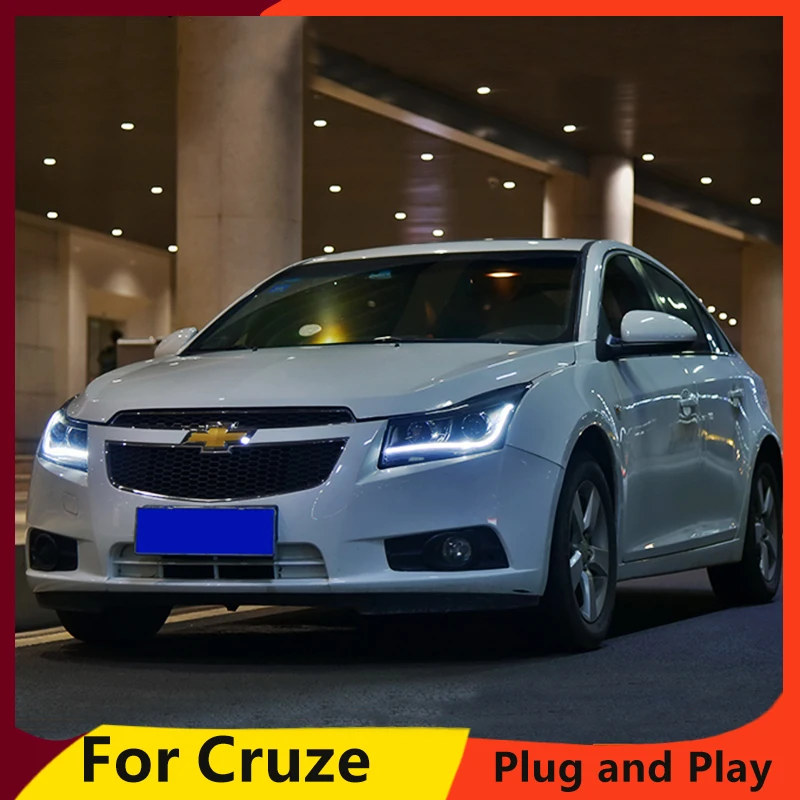 KOWELL автомобильный Стайлинг для Chevrolet Cruze фары 2009- светодиодный фары DRL Q5 Биксеноновые линзы Высокий Низкий луч парковка