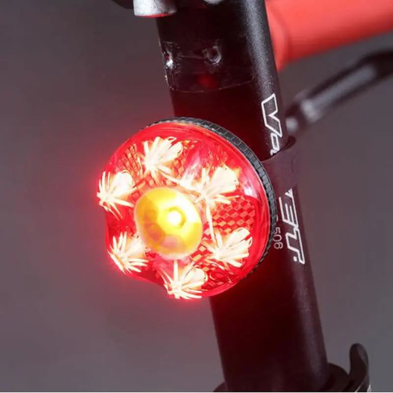 USB Rechargeable Bike Bicycle LED Tail Light Safety Cycling Warning Rear Lamp Z