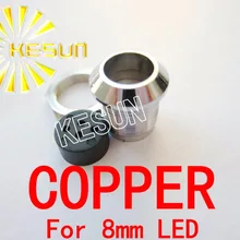 100 шт. x 8 мм Медь светодиодный держатель разъем для 8 мм светодиодный диоды