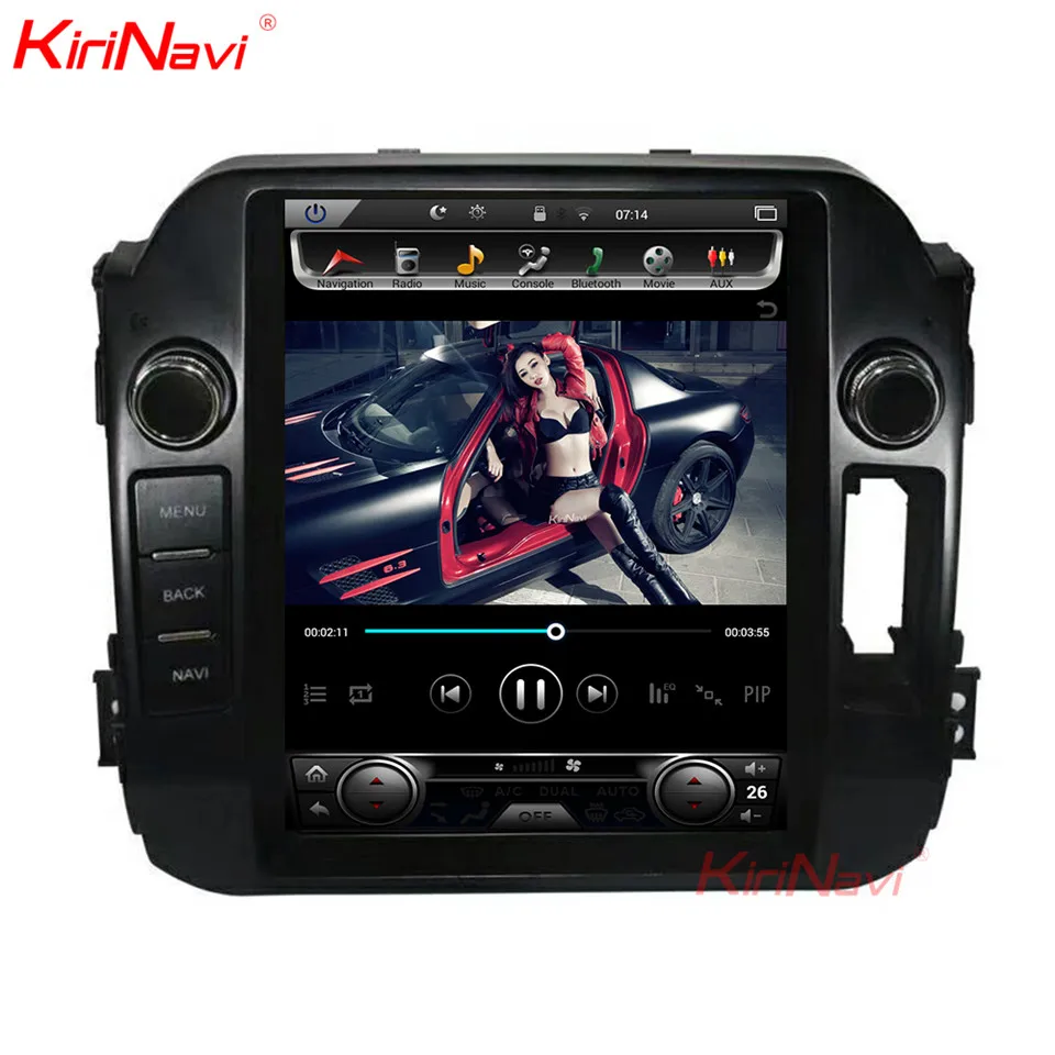 Flash Deal KiriNavi Vertical Screen Tesla Style 10.4 Inch Android 7.1 Car GPS Navigation DVD Player For Kia Sportage Car Radio 2010-2015 4