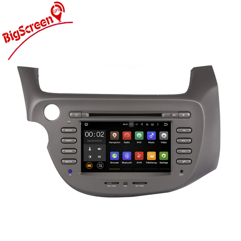 Sale 7 Inch Android  Quad Core Car GPS Navigation For Honda Fit left 2007-2013 Multimedia  Free Map Monitor Bluetooth Stereo 2