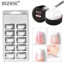 MIZHSE Poly zestaw żelowy UV LED paznokci żel odbudowujący podkład podkład top coat 15g Polygel szybkie przedłużenie paznokci żel twardy rozwiązanie zestaw Nail art(China)