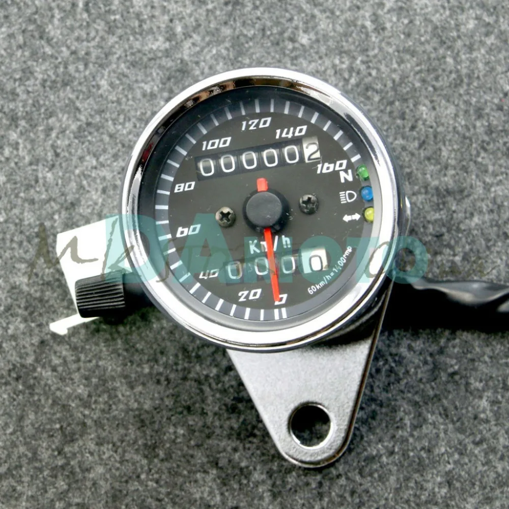 

Motorcycle Backlit Dual RETRO VINTAGE Speedometer Odometer Gauge Monkey Dax Mini