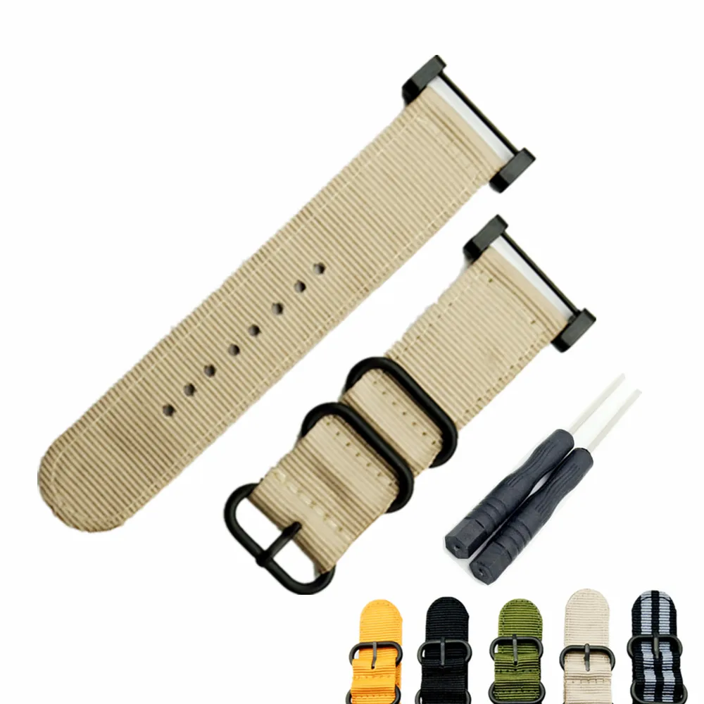 Подходит для Suunto Core For Note черный ремешок часов/нейлоновый Zulu Strap3 Ring Lugs + Адаптеры