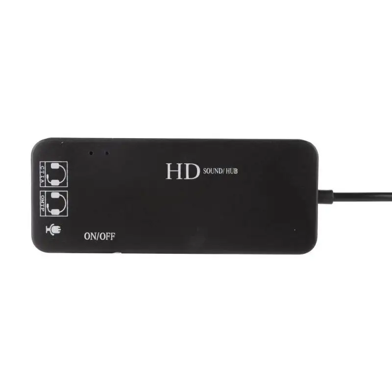 Многофункциональный usb-хаб+ энтернал стерео звуковая карта адаптер с 3 портами USB 2,0 2 микрофона Разъем 3,5 мм наушники аудио AUX