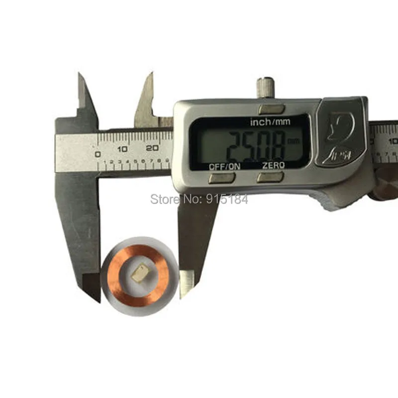 5 шт./лот 125 кГц RFID EM4100 TK4100 прозрачная сумка для монет, карт(25 мм) ID-карты/RFID теги/20 мм/25 мм/30 мм