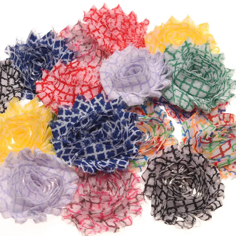 100pcs Shabby Chic Flower Wedding Invitation Flowers Chiffon Rose