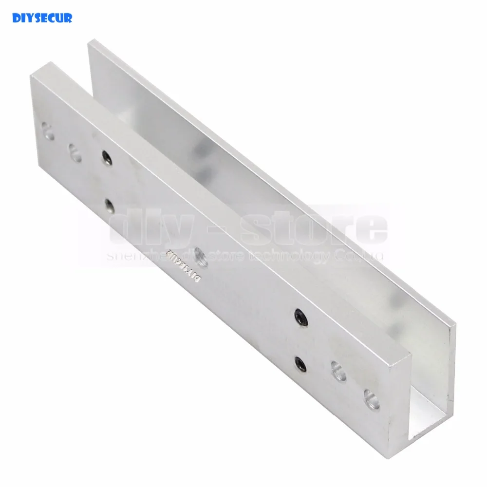 Diysecur 280kg Magnetic Lock U Shape Bracket For Frameless Glass