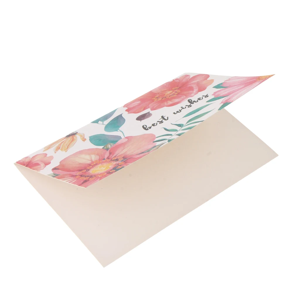  Set of 24 Best Wishes Cards with Envelopes Wedding Birthday Christmas Reception Party Greeting Card - 32968656144
