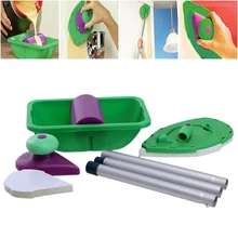 9 шт губка точки и Краски толкателем и лоток комплект Бытовая живопись кисть приспособление для украшения картина для дома ершик настенный приспособление для украшения