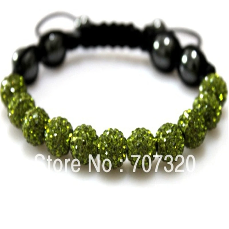 Оптовая продажа 5 браслетов из глины 10 мм браслет стразы бриллианты|shamballa bead