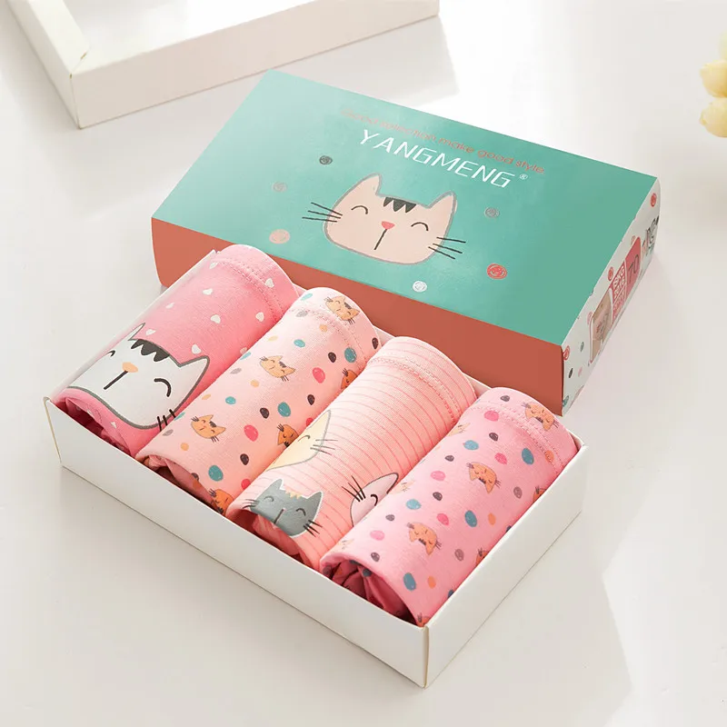 

New Arrived Girl Panties Girl Underwear Cartoon Panties Bowknot Briefs Cotton Lingerie Soft Comfortable Lovely Panty 3-14T