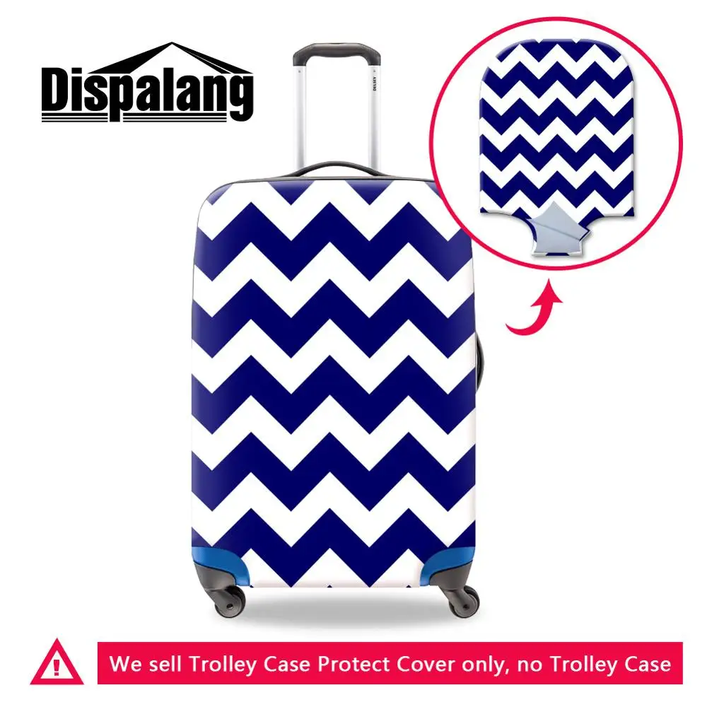 Реверсивный Chevron багаж защитные чехлы геометрический спандекс водонепроницаемый Эластичный полиэстер защитить Чехлы для чемодана - Цвет: M