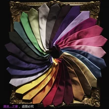 Галстуки Женские однотонные шелковистые узкие женские галстуки с вырезом для свадьбы Корейский стиль Универсальные Простые Модные Элегантные студенческие для отдыха Harajuku новые