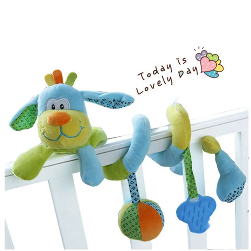 Hot Sale Animal Baby Rattles Toy Plush Toy Super Soft Multifunctional