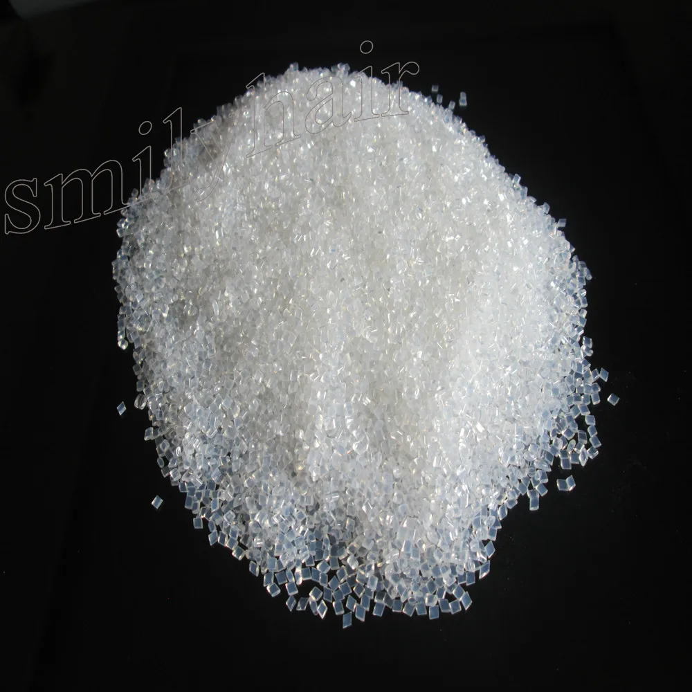 1/lot high quality Italian keratin glue grain keratin glue granule Transparent color for I tip/ U-tip hair free shipping