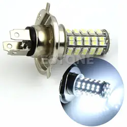 1 шт. H4 3528 68-SMD LED 6500 К 310 люмен белый туман лампочки фар автомобиля DC 12 В