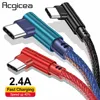 Кабель USB Type-C, 90 градусов, 1 м, 2 м, для быстрой зарядки и передачи данных ► Фото 1/6