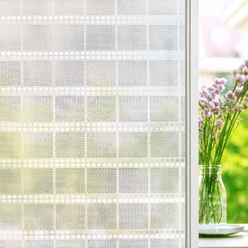 

3D Decoration Curtain Film with Non-gel Electrostatic Glass Film UV-resistant Waterproof Easy Change Privacy Lace Film Curtain