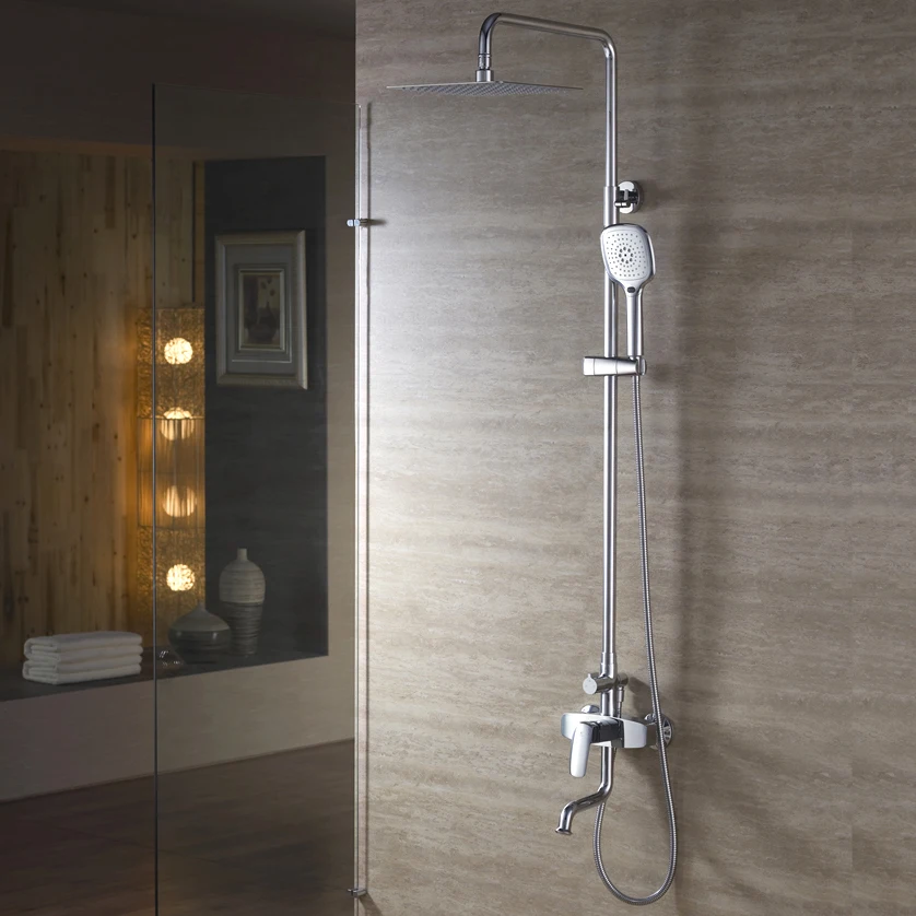 Buy L15173 Luxury Chrome Color Brass Rainfall Shower