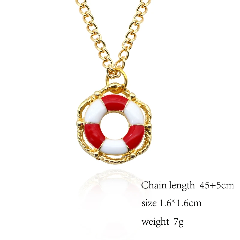 Trendy-Ocean-Journey-Lifebuoy-Pendant-Necklace-Women-Men-Enamel-Double-Color-Life-Buoy-Gold-Chain-Necklaces (1)