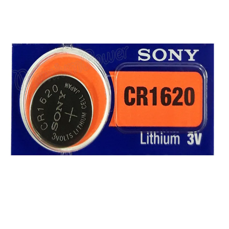 

1pc/lot Sony 100% Original CR1620 Button Cell Battery For Watch Car Remote Key cr 1620 ECR1620 GPCR1620 3v Lithium Battery